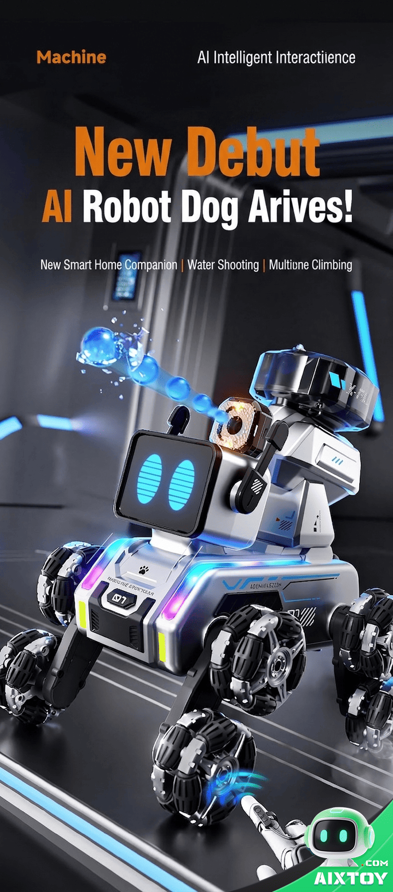 AI Robot Dog RC Car Detail 1 AI Robot Dog RC Car detail 1