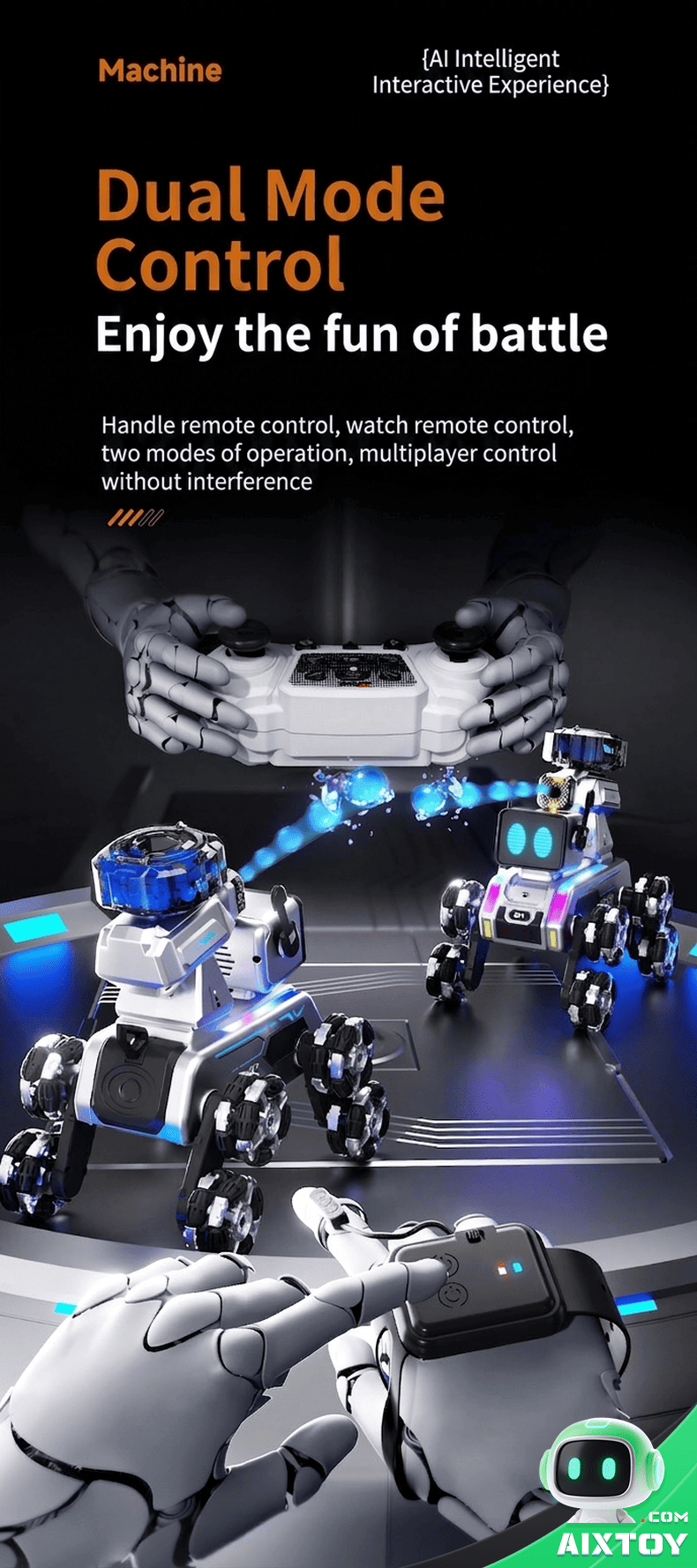 AI Robot Dog RC Car Detail 3 AI Robot Dog RC Car detail 3