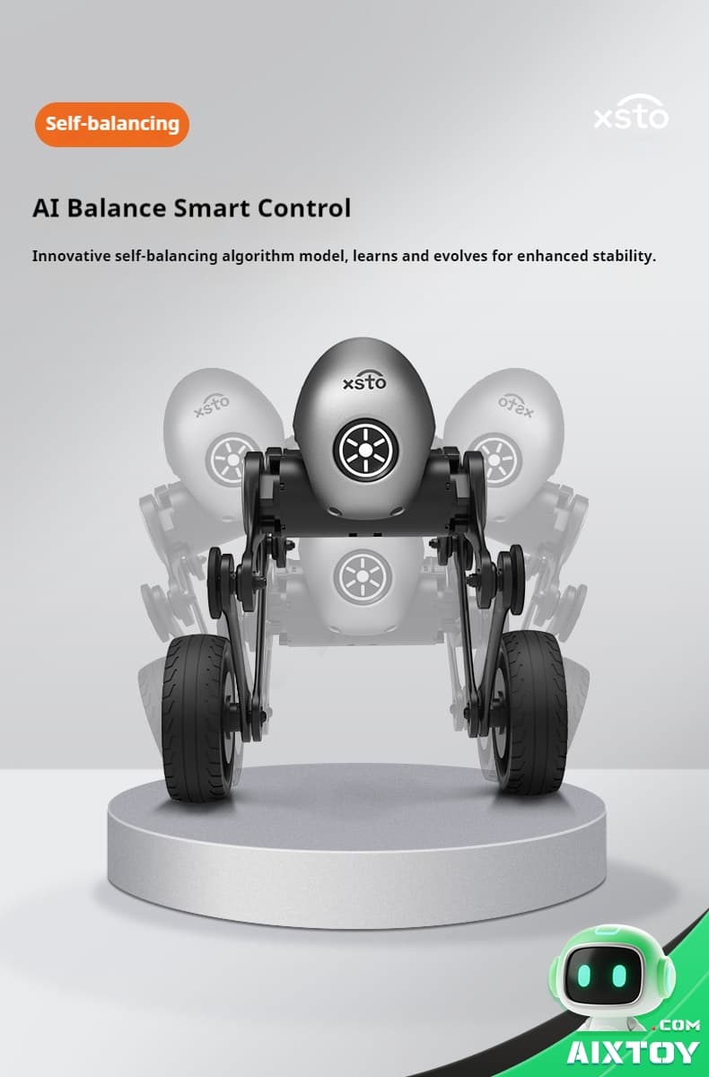 XSTO A7 Dancing Robot performing programmed dance routine with LED effects