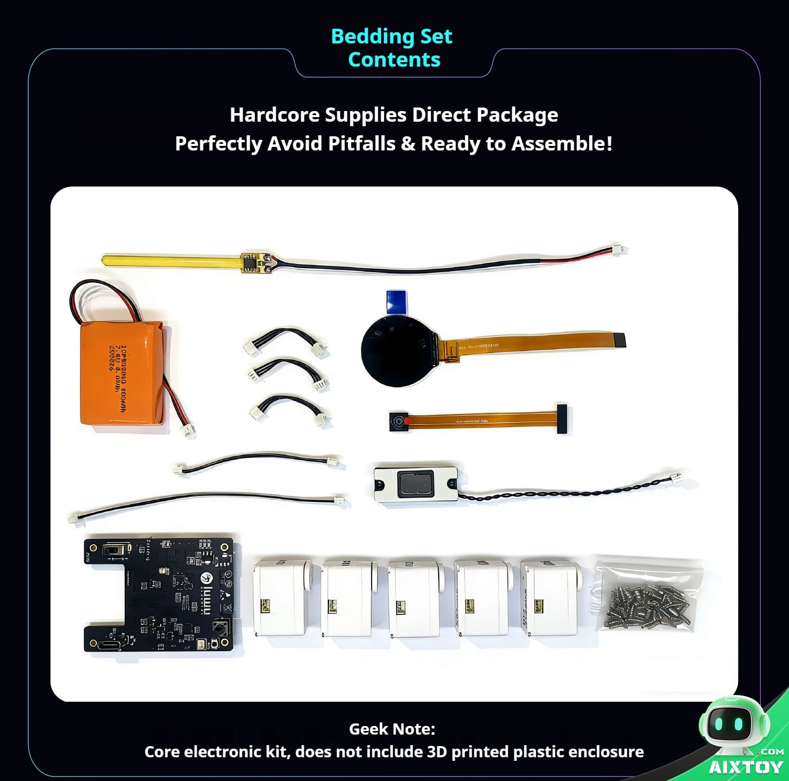 Technical specifications of Lulu modular robot Technical specifications of Lulu modular robot — materials, motors, and battery info