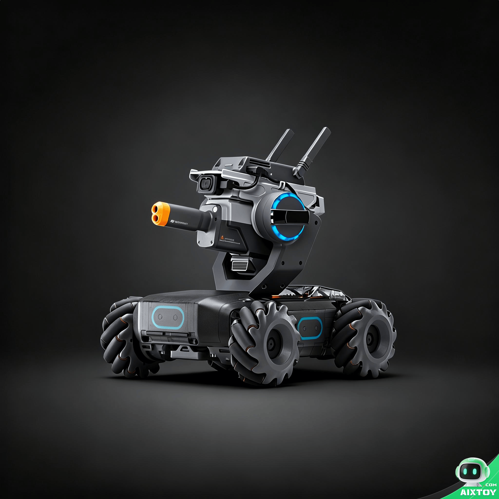 AI Mecanum Wheel Robot Kit Main Image - DJI RoboMaster S1 AI Programmable Mecanum Wheel Robot Kit STEM RC Coding Car