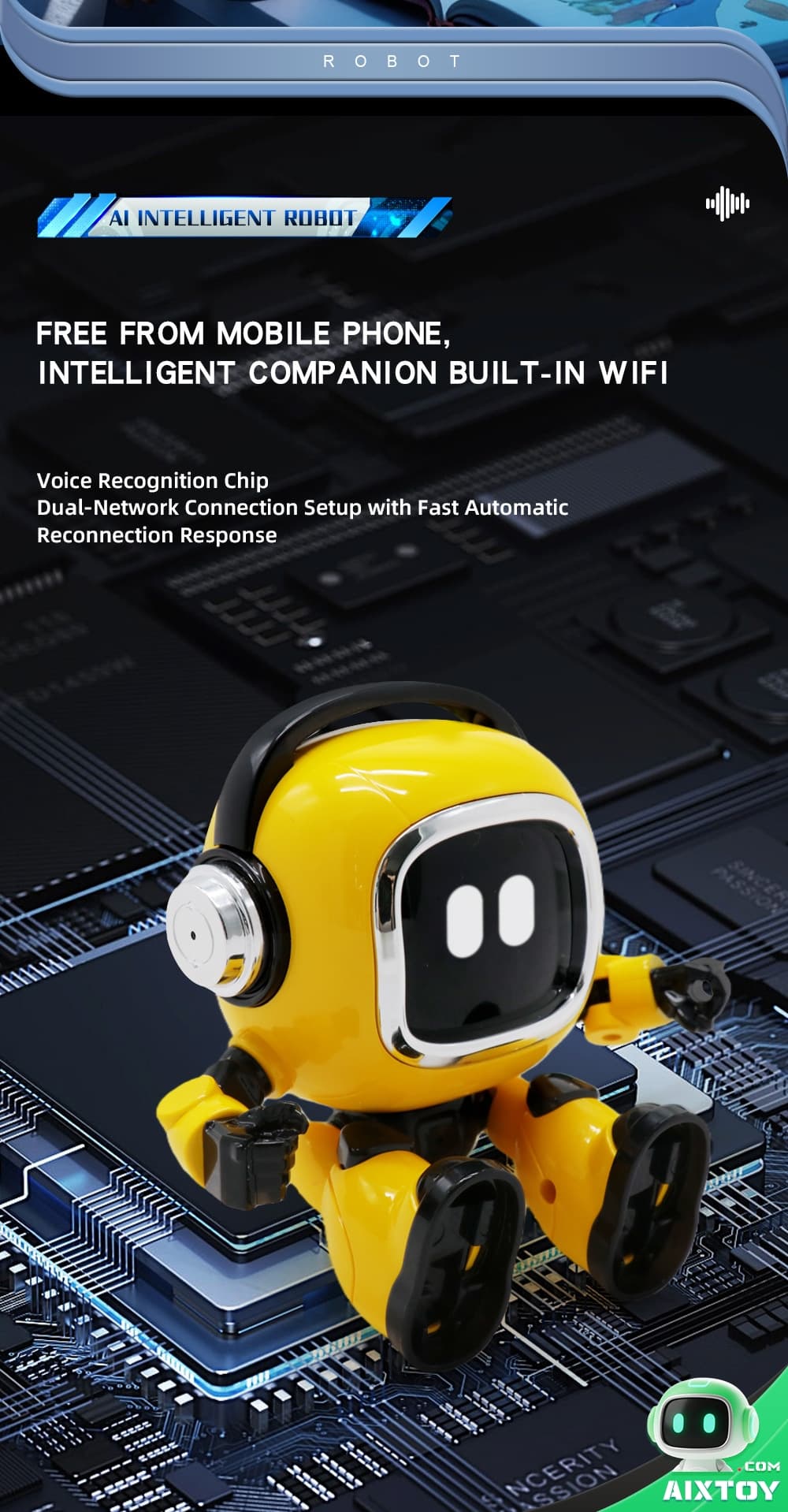 Minion AI Robot Toy Product Detail 2 Minion AI Robot Toy Product Detail 2