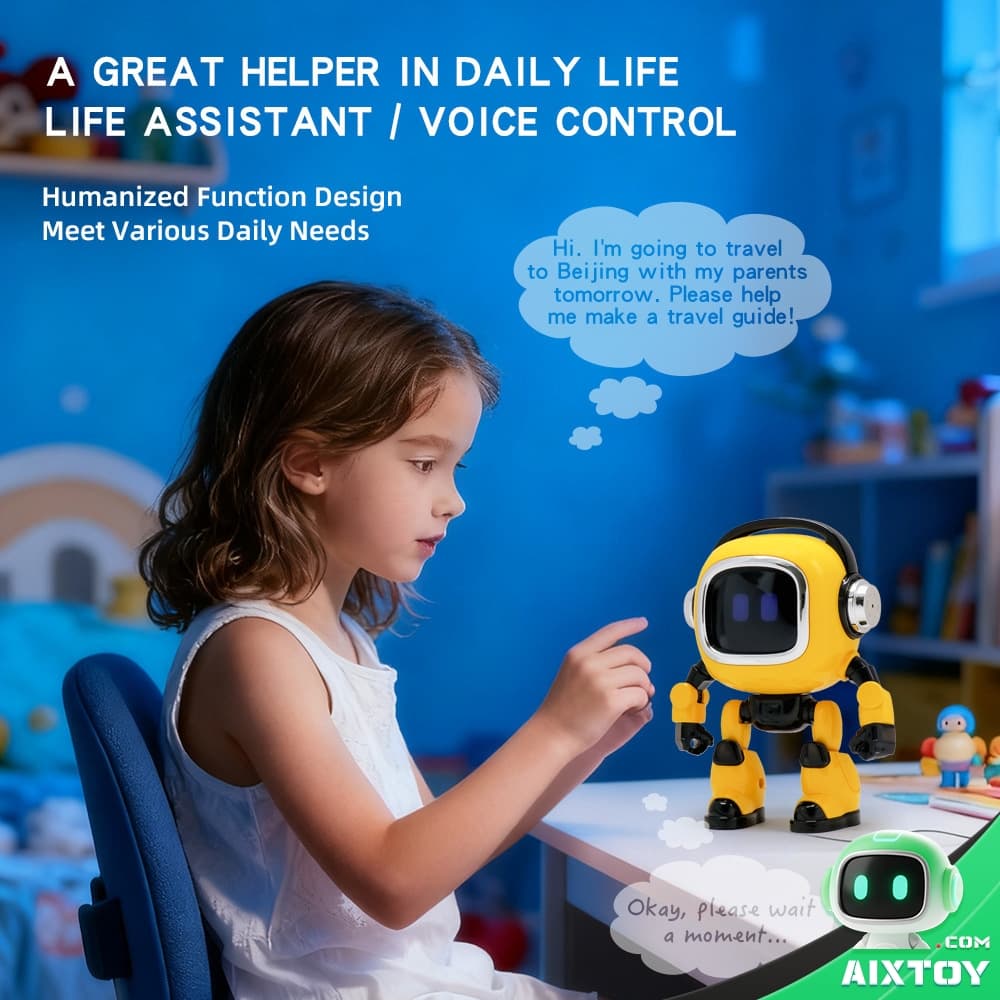 AI Robot Toy Gallery Image - O1CN Product Photo Interactive AI Robot Toy product photo