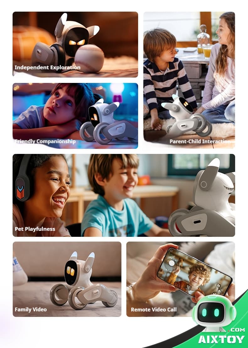 Loona AI Robot Dog Interactive Companion AIXTOY - Detail View 19 Loona AI Robot Dog Voice-Controlled Companion Pet by KEYi Tech AIXTOY AITOY - Image 19