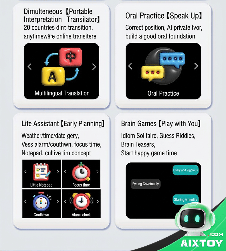 A8 Space AI Interactive Robot — Detail 1 A8 Space AI Robot detail 1