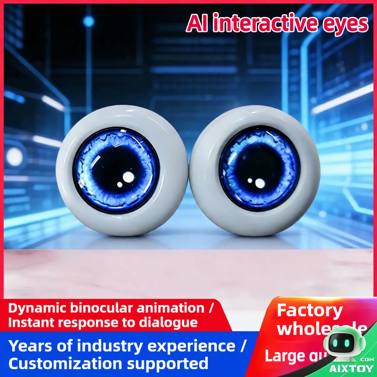 AI Animated Eyes Plush Module - Bluetooth Moving Eyes for Plush Toys AI Animated Eyes Plush Module - Bluetooth Moving Eyes for Plush Toys - feature detail