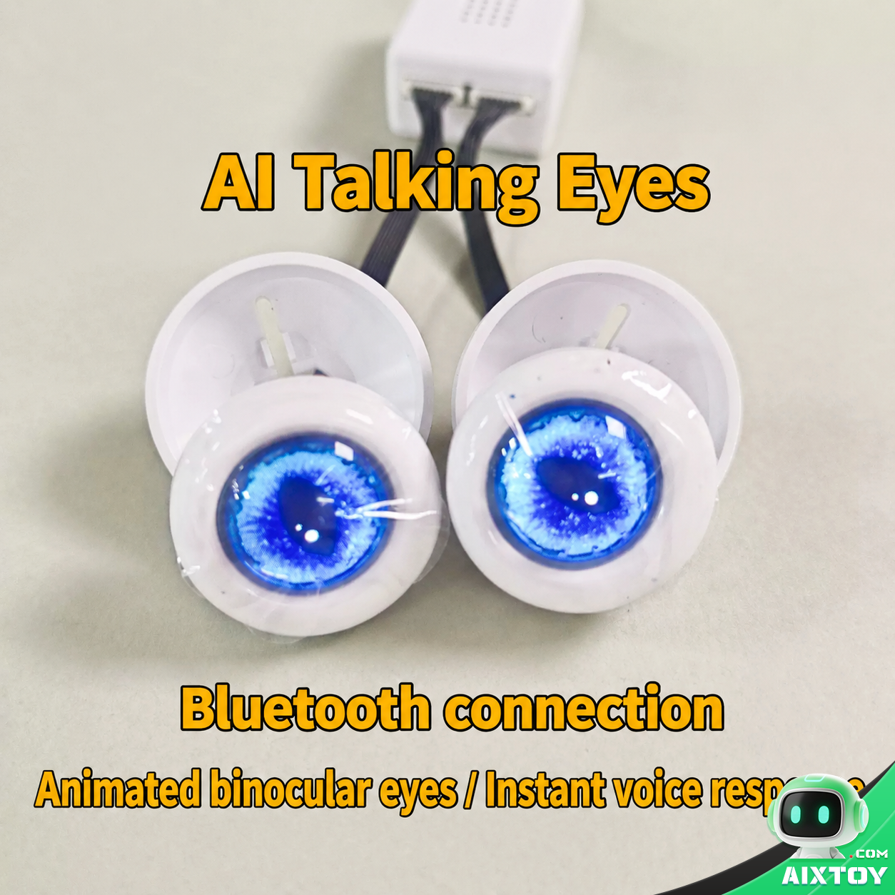 AI Animated Eyes Plush Module - Bluetooth Moving Eyes for Plush Toys gallery view (AIXTOY)