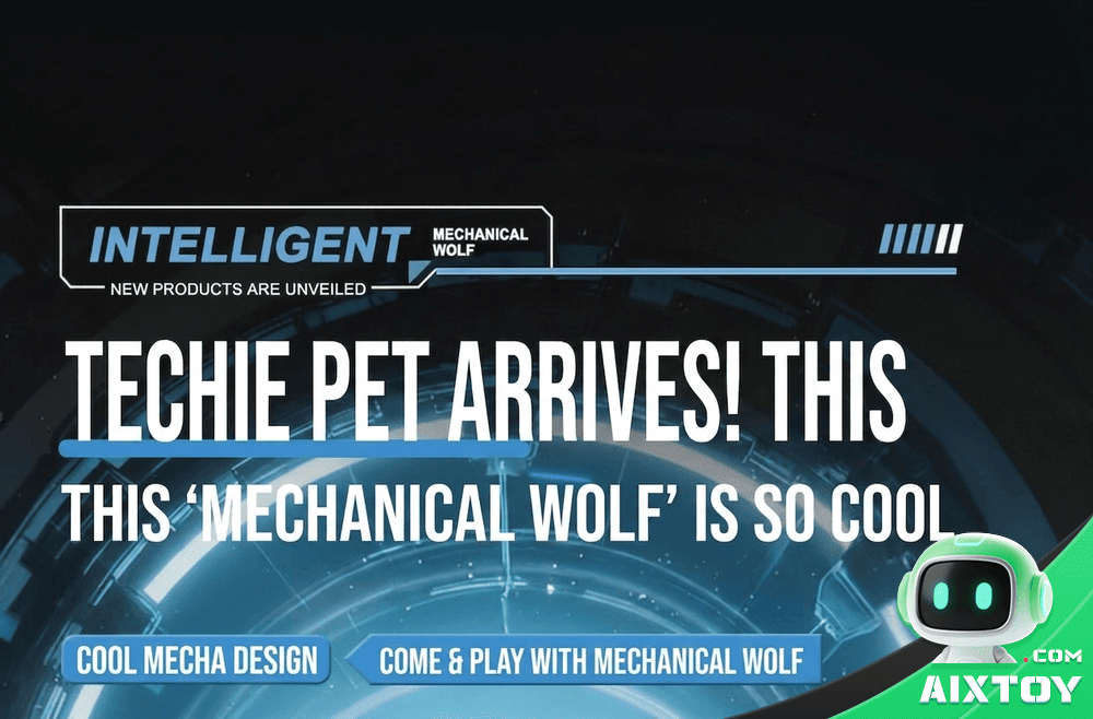 AI Bionic Mechanical Wolf Robot Dog