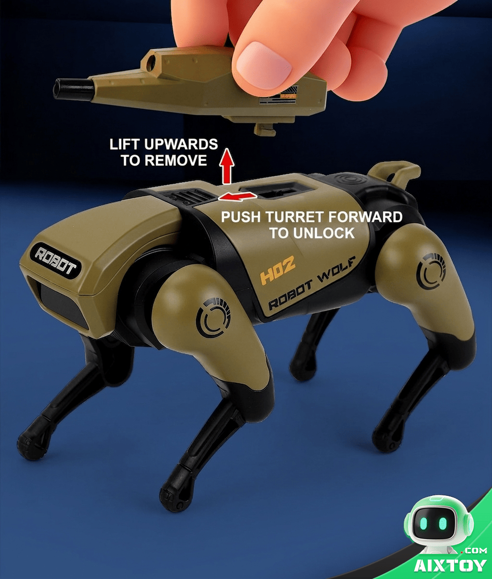 AI Bionic Mechanical Wolf Robot Dog