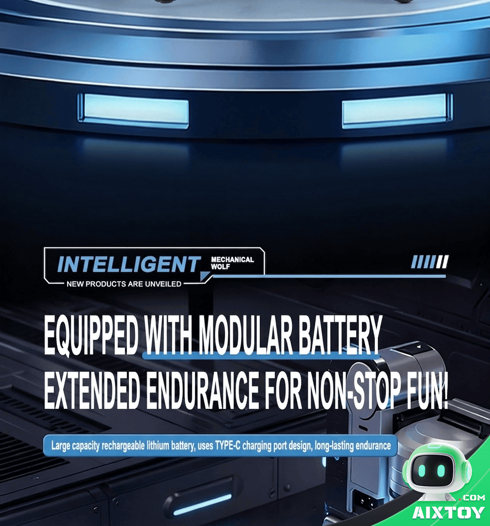AI Bionic Mechanical Wolf Robot Dog