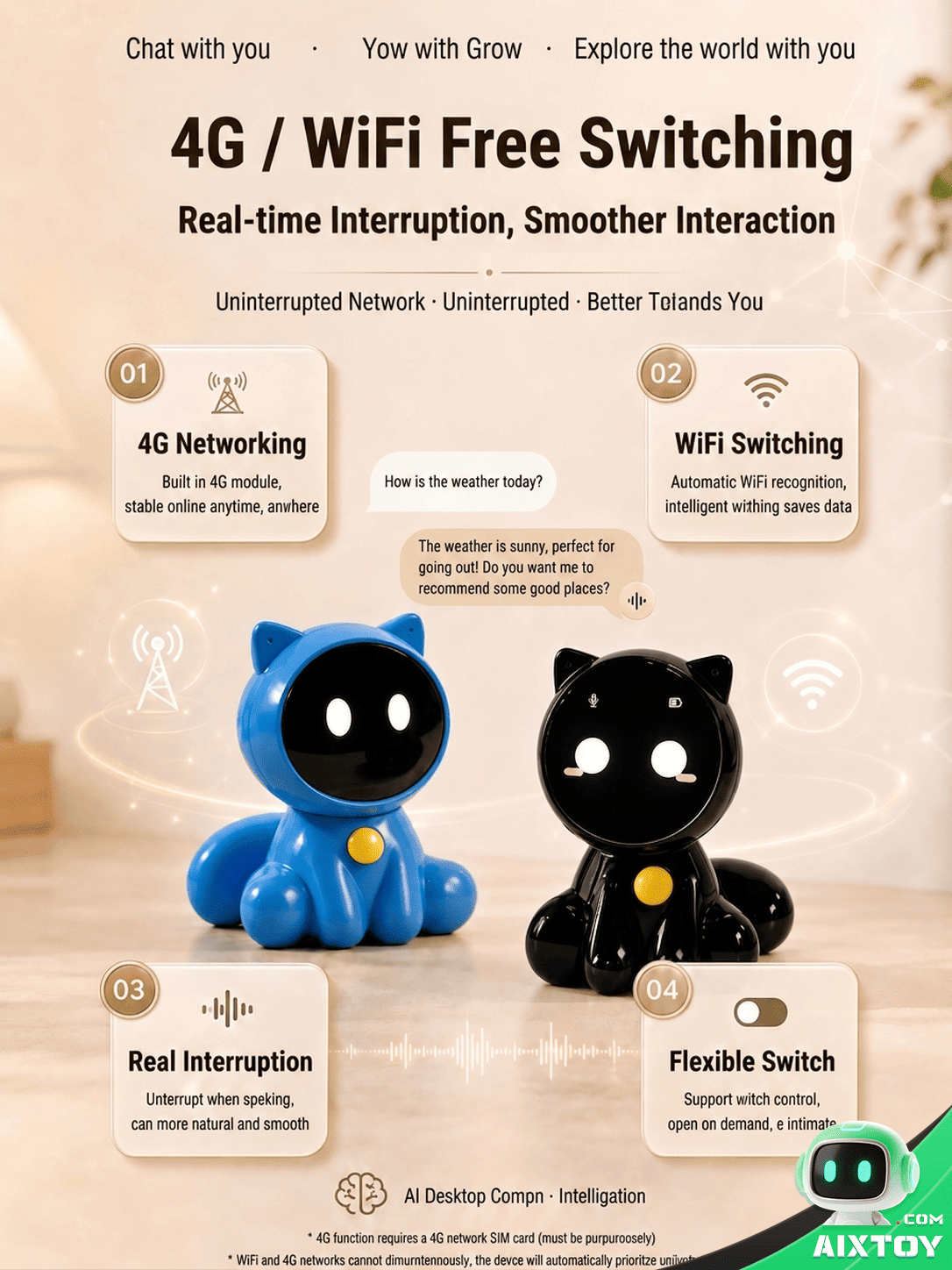 ai cat companion robot detail ai cat companion robot detail