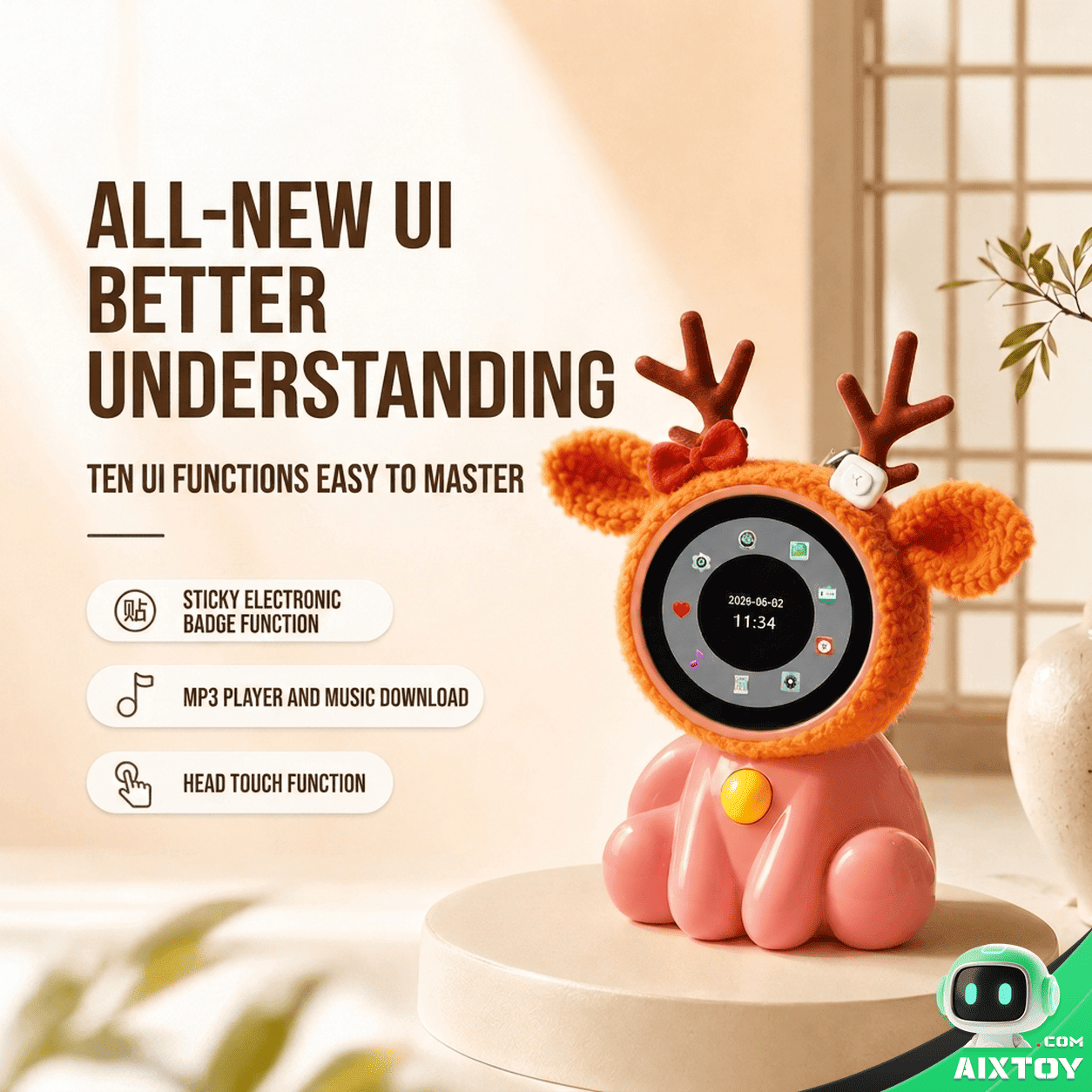Gallery image 2 of LeXin AI Cat Companion Robot in lifestyle and usage scenes