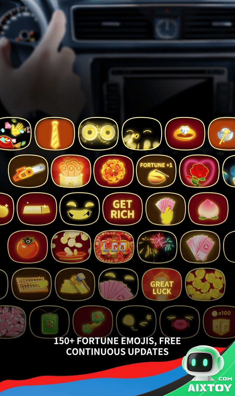 AI Fortune God Car Robot Detail