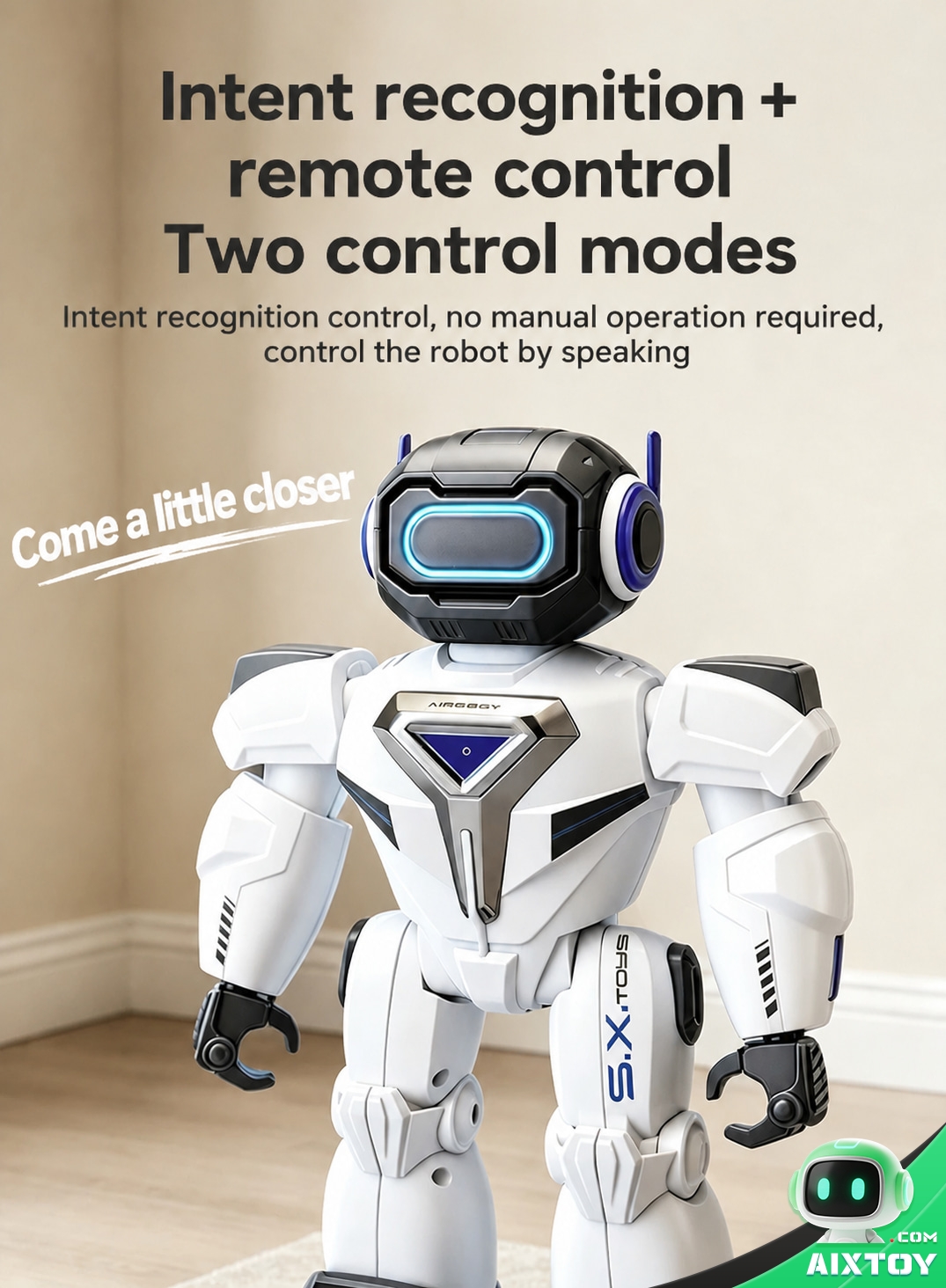 AI Kids Talking Companion Robot - Educational Chat Robot with Extended Battery Options AI Kids Talking Companion Robot - Educational Chat Robot with Extended Battery Options - feature detail