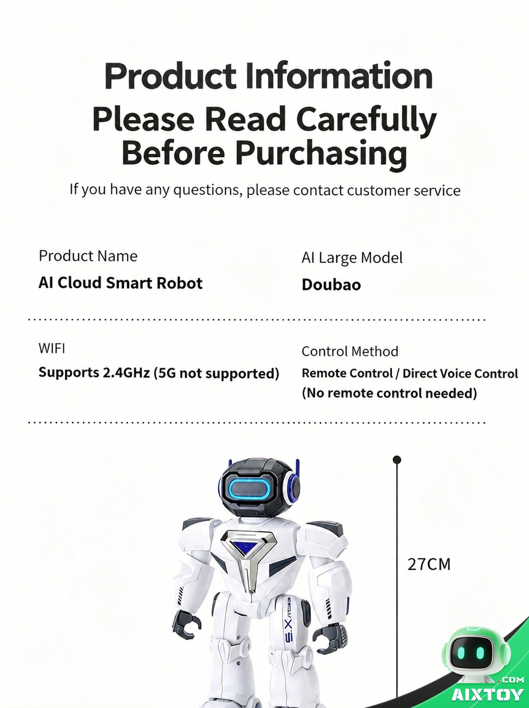 AI Kids Talking Companion Robot - Educational Chat Robot with Extended Battery Options AI Kids Talking Companion Robot - Educational Chat Robot with Extended Battery Options - feature detail