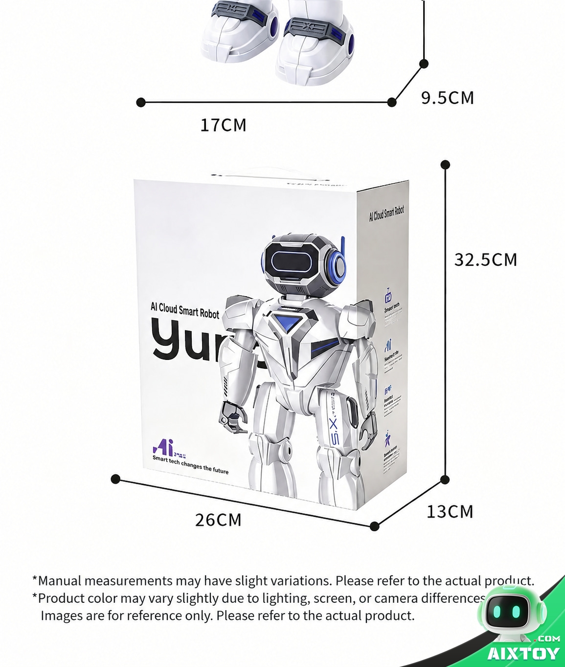 AI Kids Talking Companion Robot - Educational Chat Robot with Extended Battery Options AI Kids Talking Companion Robot - Educational Chat Robot with Extended Battery Options - feature detail