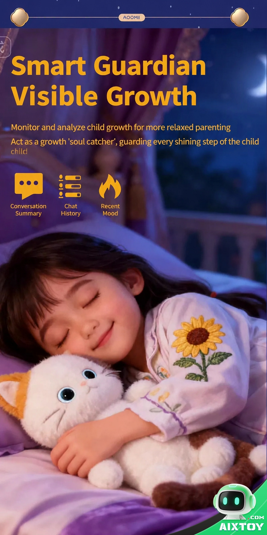 AI Meow Plush Companion Cat - Interactive Talking Robot Cat AI Meow Plush Companion Cat - Interactive Talking Robot Cat - feature detail