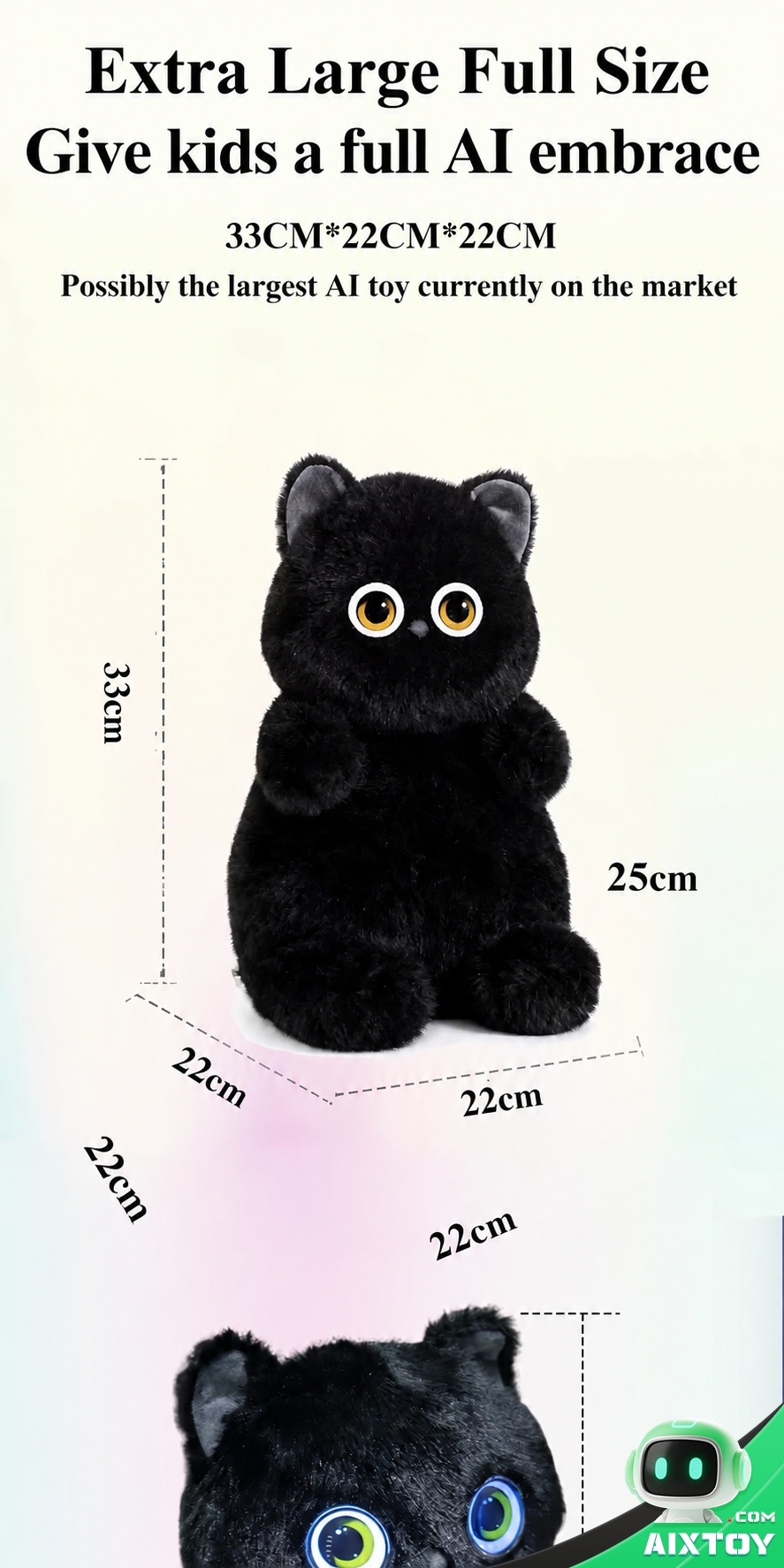 AI Meow Plush Companion Cat - Interactive Talking Robot Cat AI Meow Plush Companion Cat - Interactive Talking Robot Cat - feature detail