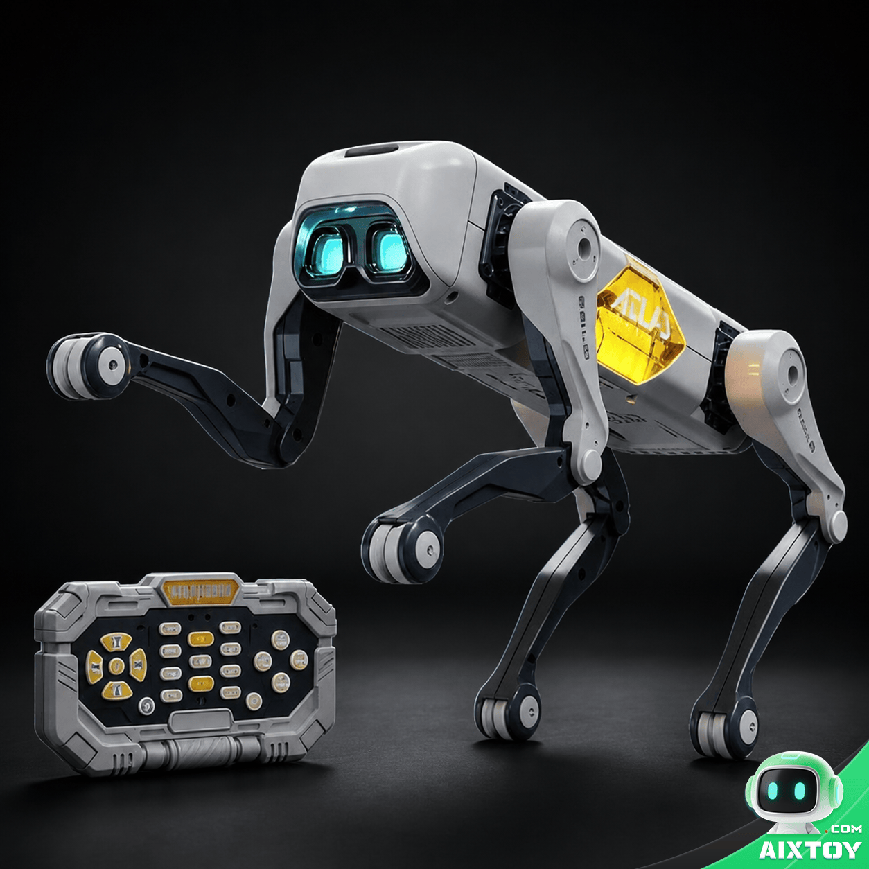 AI Mechanical Dog Robot Main Image AI Programmable Smart Mechanical Dog Voice-Controlled RC Robot Pet Toy