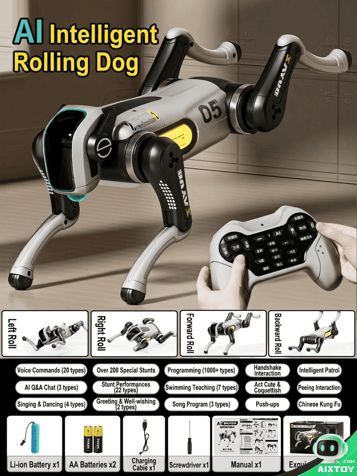 AI Robot Dog Gallery 7 AI Robot Dog voice remote control gallery 7