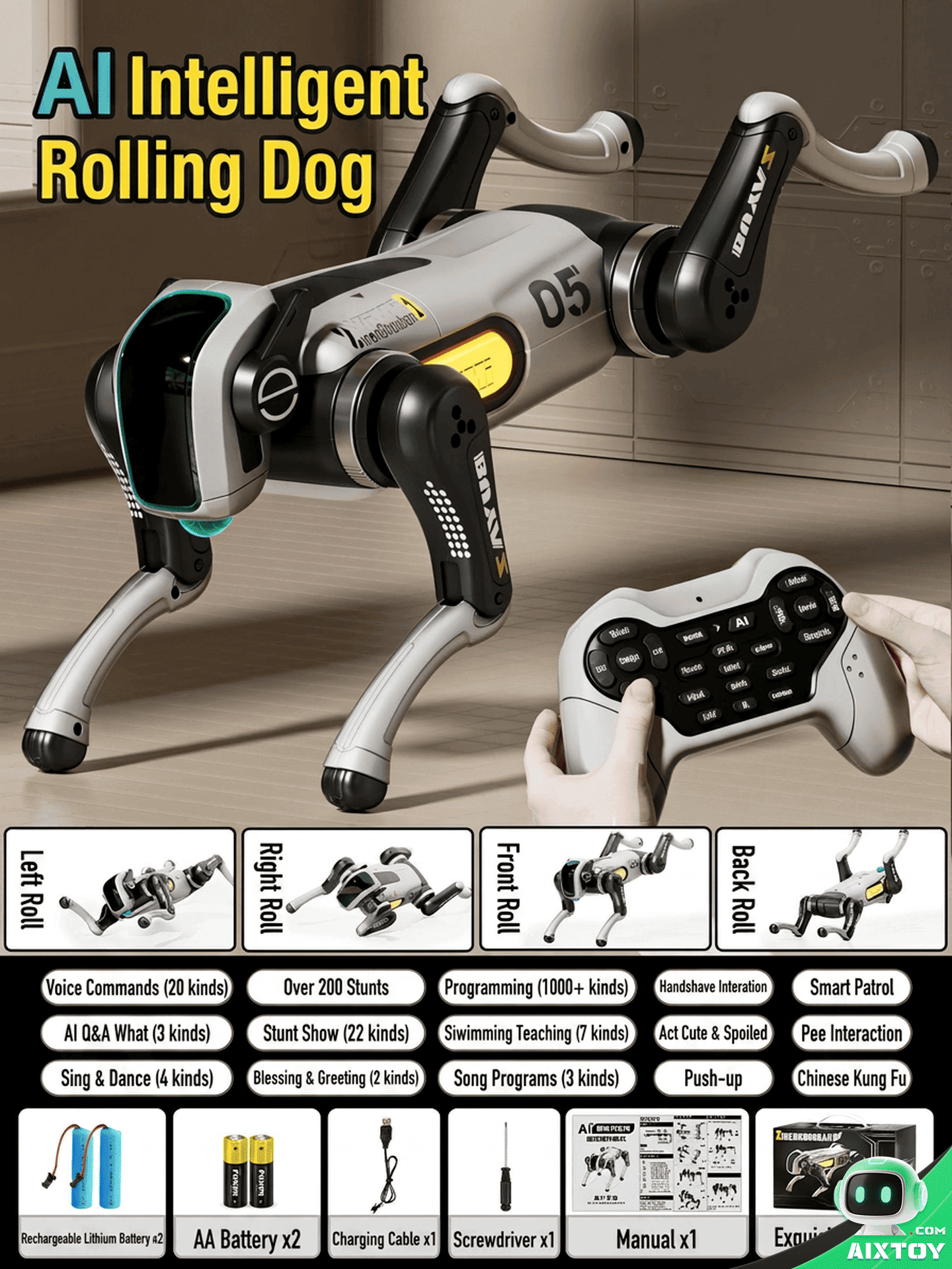 AI Robot Dog Gallery 8 AI Robot Dog voice remote control gallery 8