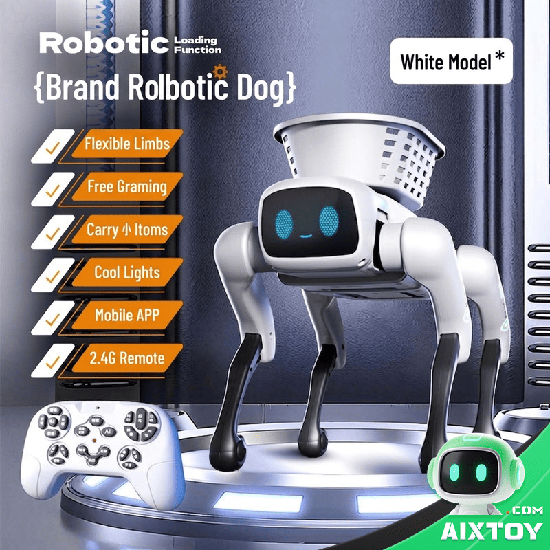 AI Robot Dog - Smart Programmable Kids Toy with Remote Control Gallery 7 AI Robot Dog - Smart Programmable Kids Toy with Remote Control gallery photo 7