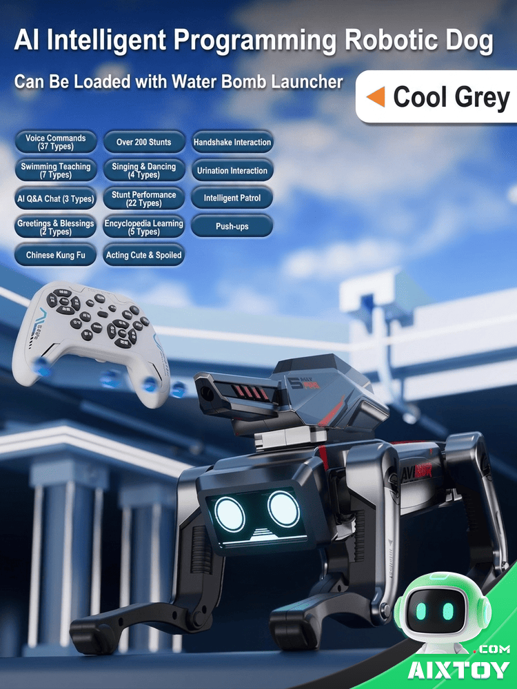 AI Robot Dog - Smart Programmable Kids Toy with Remote Control Gallery 11 AI Robot Dog - Smart Programmable Kids Toy with Remote Control gallery photo 11