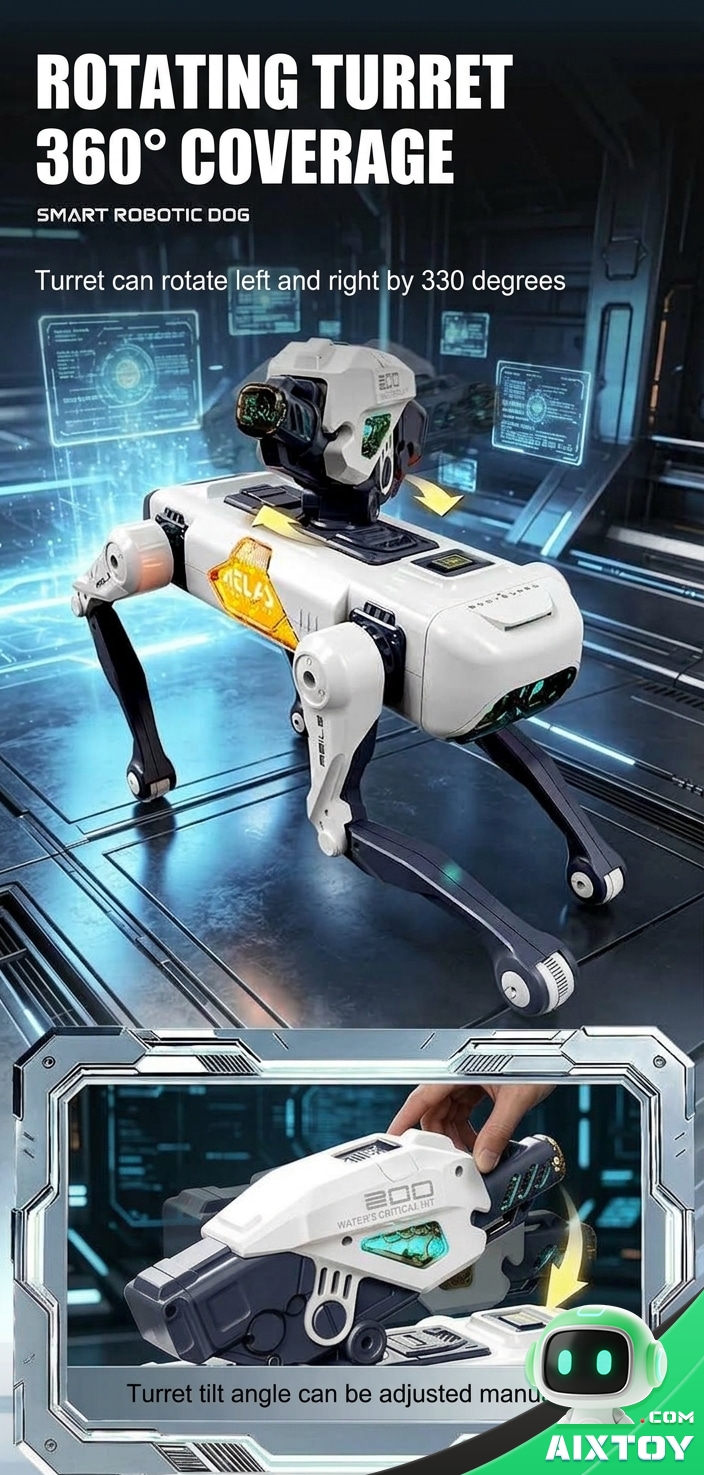 AI Robot Dog Remote Control Battle Toy - Programmable Robotic Pet with Voice Control AI Robot Dog Remote Control Battle Toy - Programmable Robotic Pet with Voice Control - feature detail
