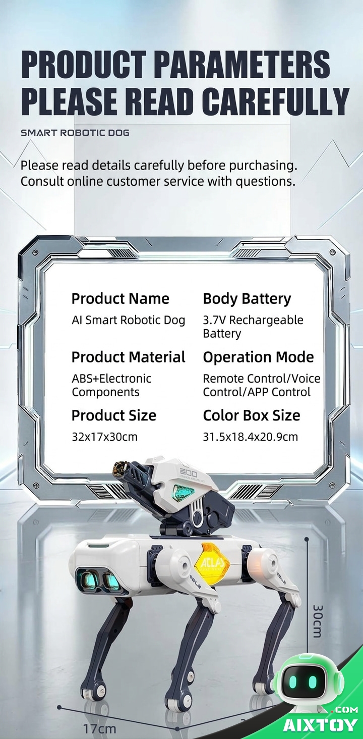 AI Robot Dog Remote Control Battle Toy - Programmable Robotic Pet with Voice Control AI Robot Dog Remote Control Battle Toy - Programmable Robotic Pet with Voice Control - feature detail