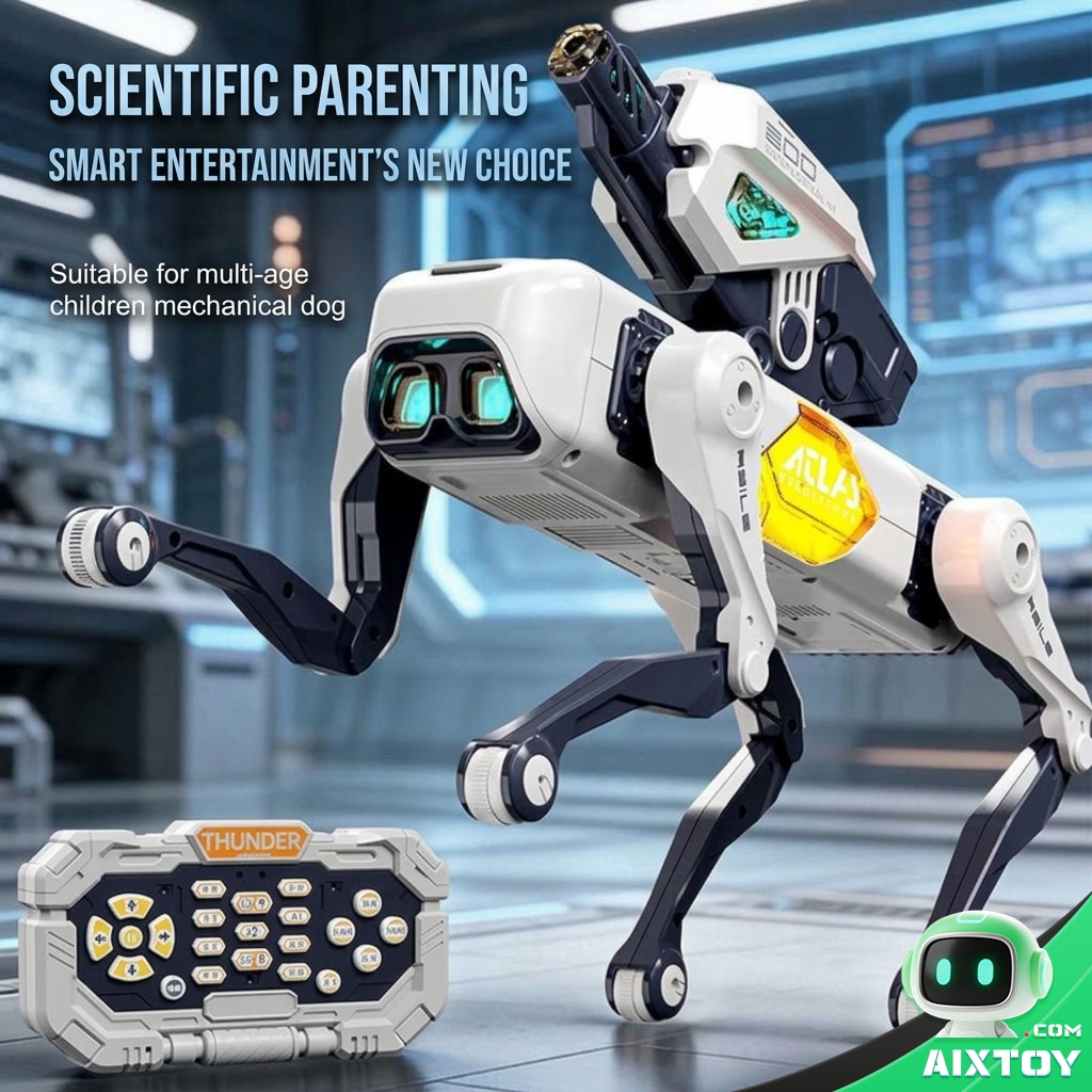 AI Robot Dog Remote Control Battle Toy - Gallery image AI Robot Dog Remote Control Battle Toy gallery view (AIXTOY)