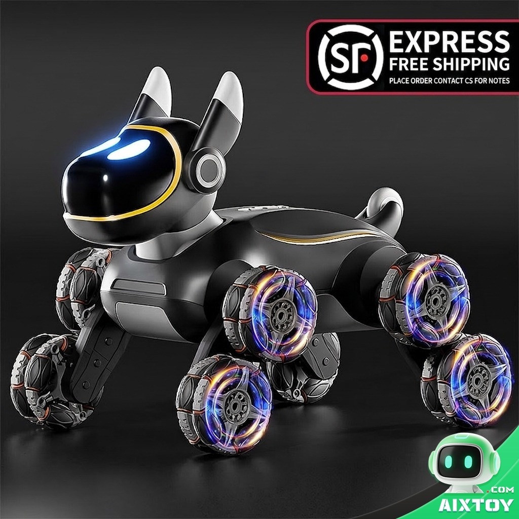 AI Robot Dog Toy - Voice Control RC Programmable 6 AI Robot Dog Toy detail 6