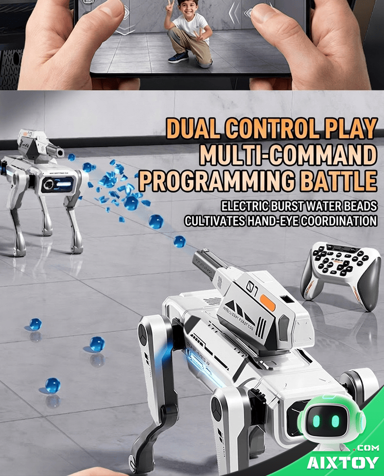 AI Robot Dog - Voice Remote Control Programmable Toy Detail 3 AI Robot Dog - Voice Remote Control Programmable Toy Detail 3