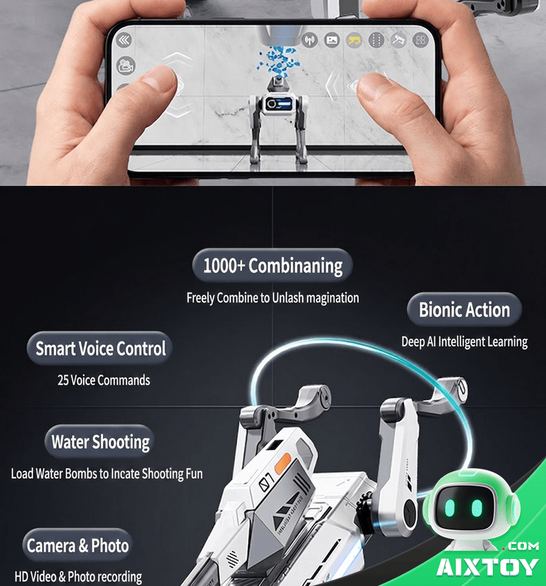 AI Robot Dog - Voice Remote Control Programmable Toy Detail 4 AI Robot Dog - Voice Remote Control Programmable Toy Detail 4
