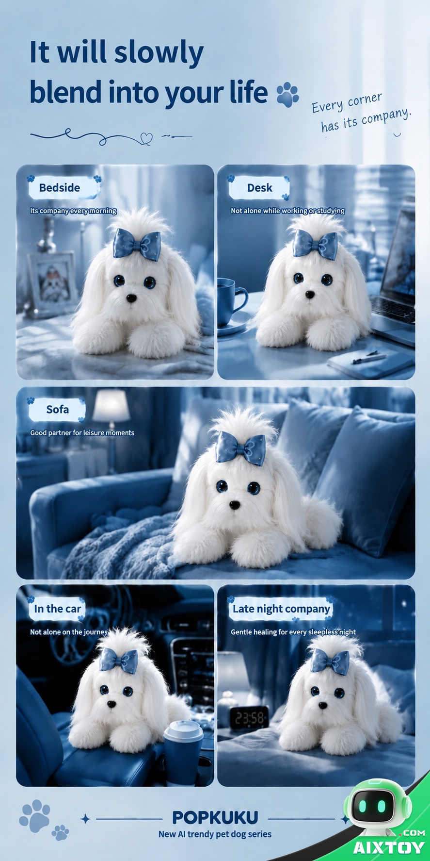AI Smart Puppy Plush Doll - Interactive Talking Puppy Companion Pet AI Smart Puppy Plush Doll - Interactive Talking Puppy Companion Pet - feature detail