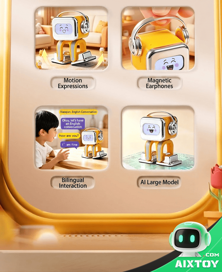 AI XiaoQian Robot Pet - Emotional Companion Toy Detail 4 AI XiaoQian Robot Pet - Emotional Companion Toy Detail 4