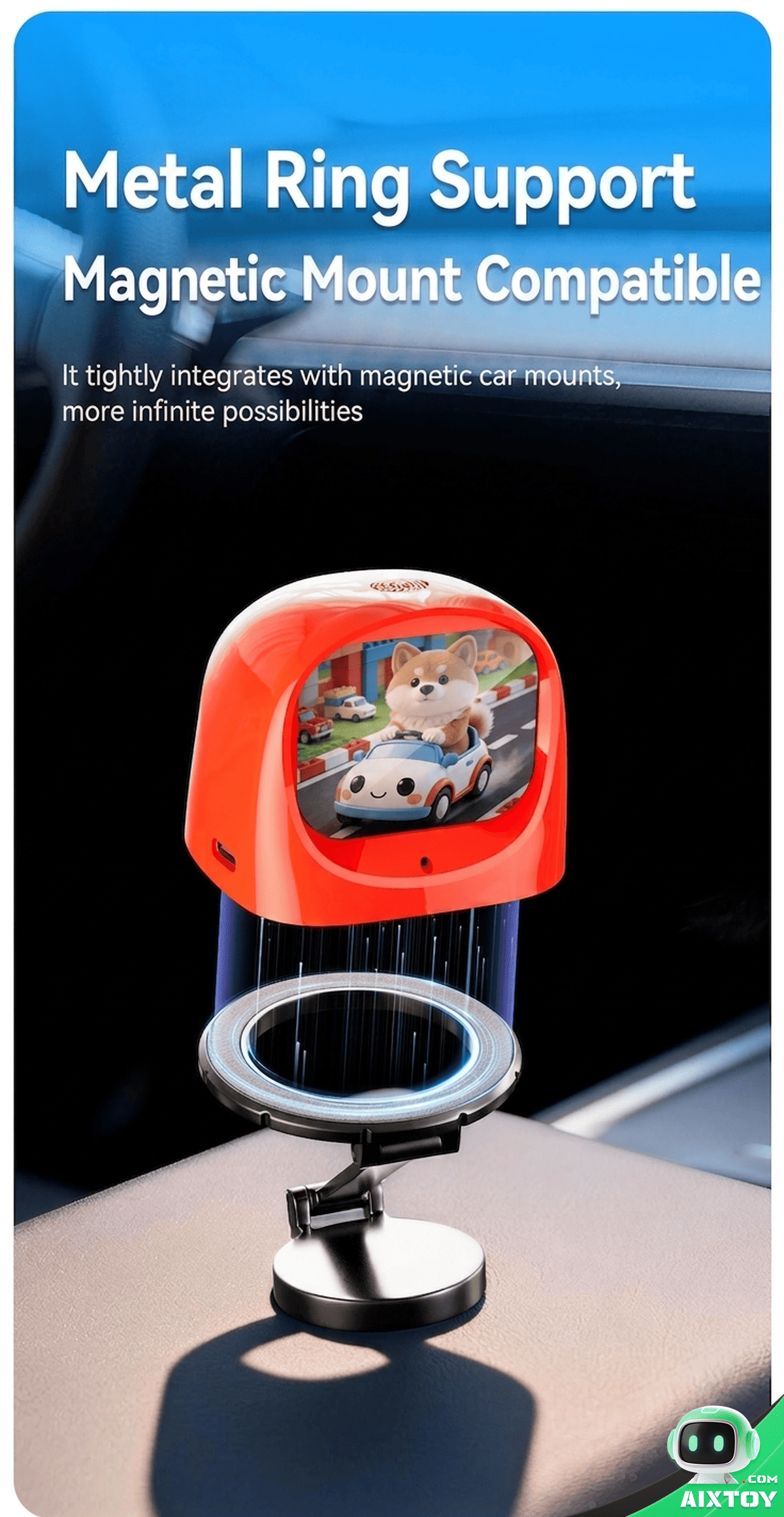 AI XiaoZhi Car Robot Companion - Smart Dash Decor Detail 21 AI XiaoZhi Car Robot Companion - Smart Dash Decor Detail 21