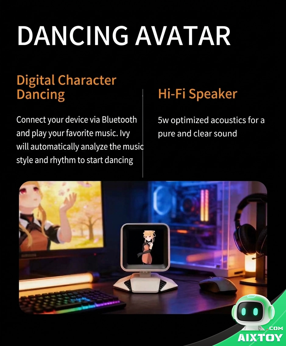 Aimei AI Digital Companion Desktop Pet - Custom Character Voice Chat Robot Aimei AI Digital Companion Desktop Pet - Custom Character Voice Chat Robot - feature detail