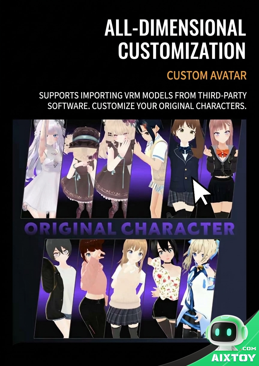 Aimei AI Digital Companion Desktop Pet - Custom Character Voice Chat Robot Aimei AI Digital Companion Desktop Pet - Custom Character Voice Chat Robot - feature detail