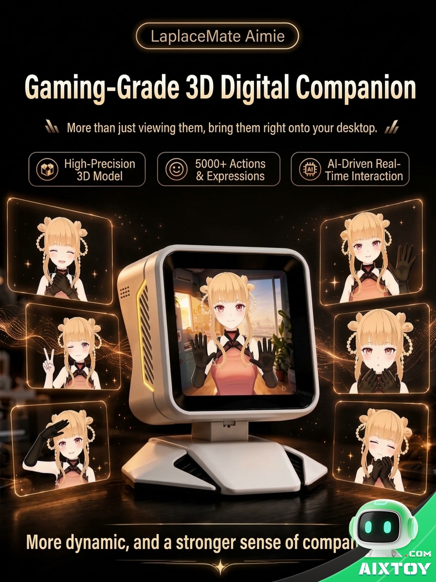 Aimei AI Digital Companion Desktop Pet - Custom Character Voice Chat Robot Aimei AI Digital Companion Desktop Pet - Custom Character Voice Chat Robot - feature detail