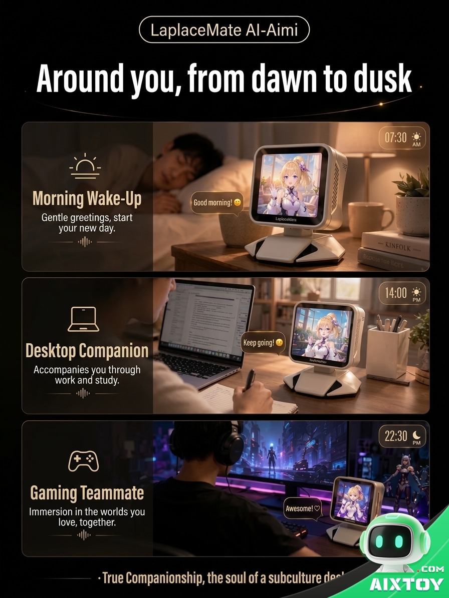 Aimei AI Digital Companion Desktop Pet - Custom Character Voice Chat Robot Aimei AI Digital Companion Desktop Pet - Custom Character Voice Chat Robot - feature detail