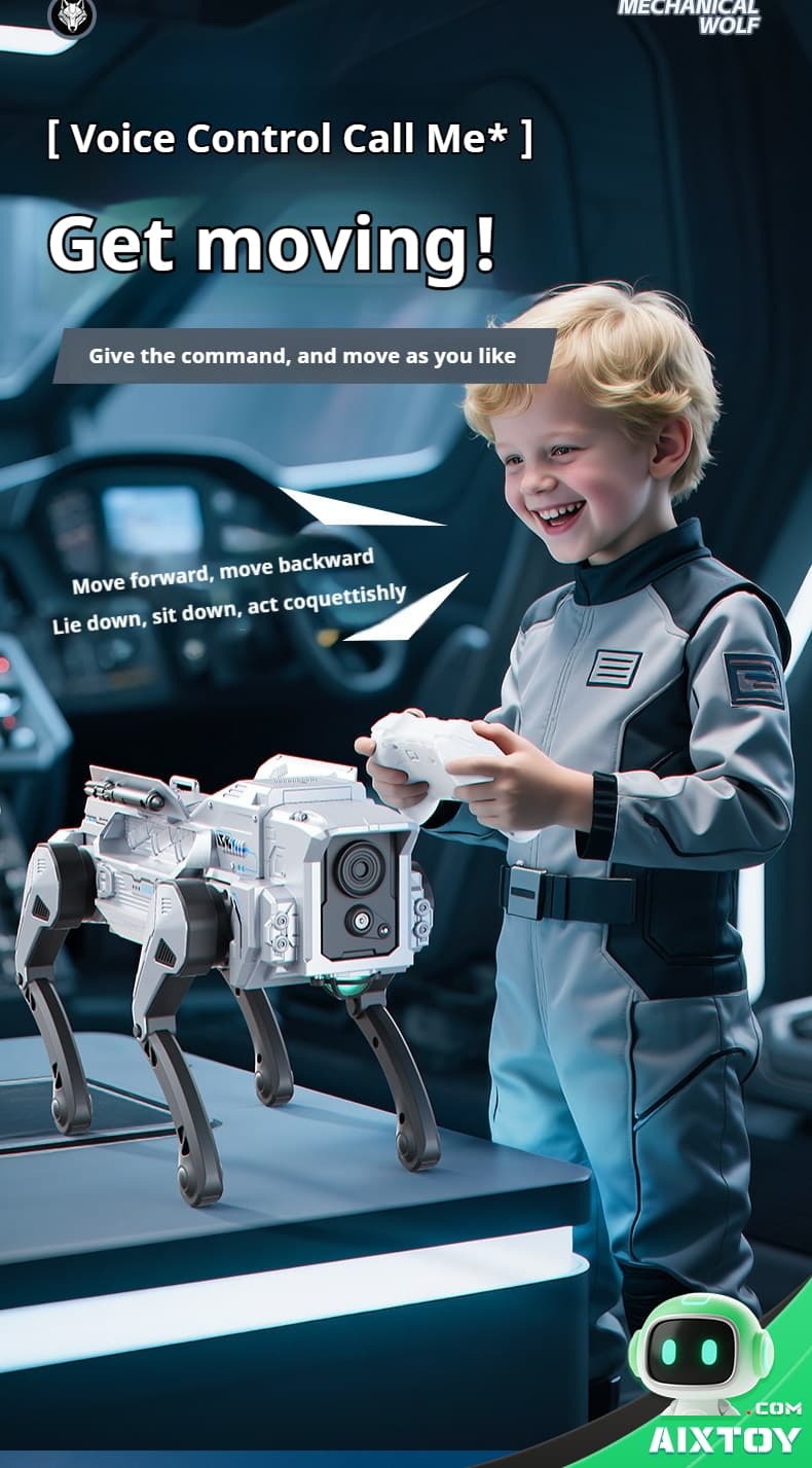 AI Robot Dog | AIXTOY AITOY AI Robot Dog walking movement action AIXTOY
