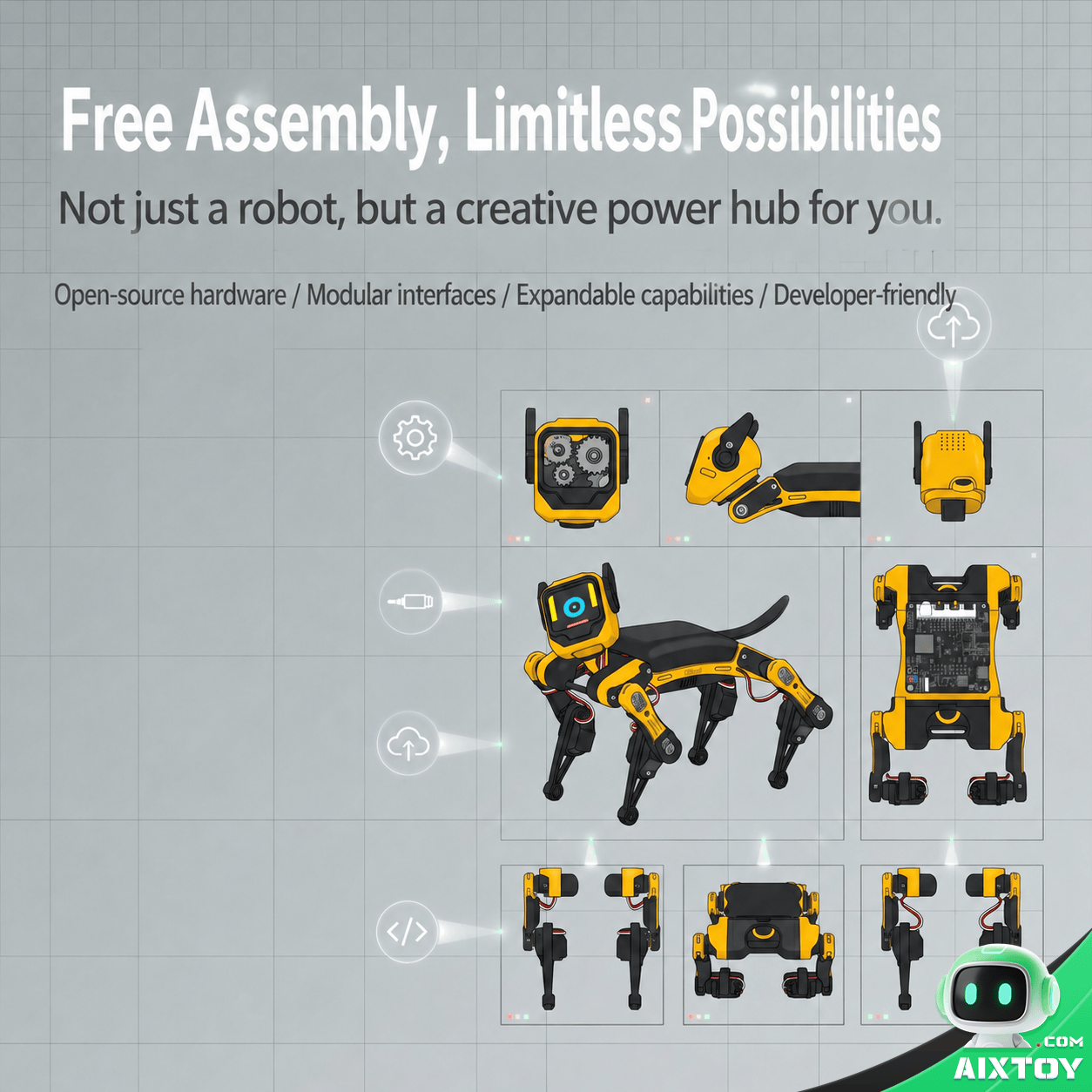 Petoi Bittle V2 robot dog specifications details AIXTOY