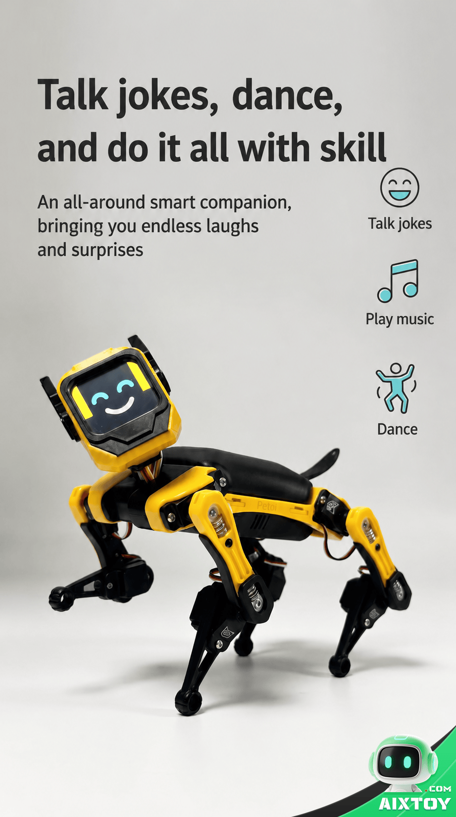 Petoi Bittle V2 robot dog comparison with other robots AIXTOY