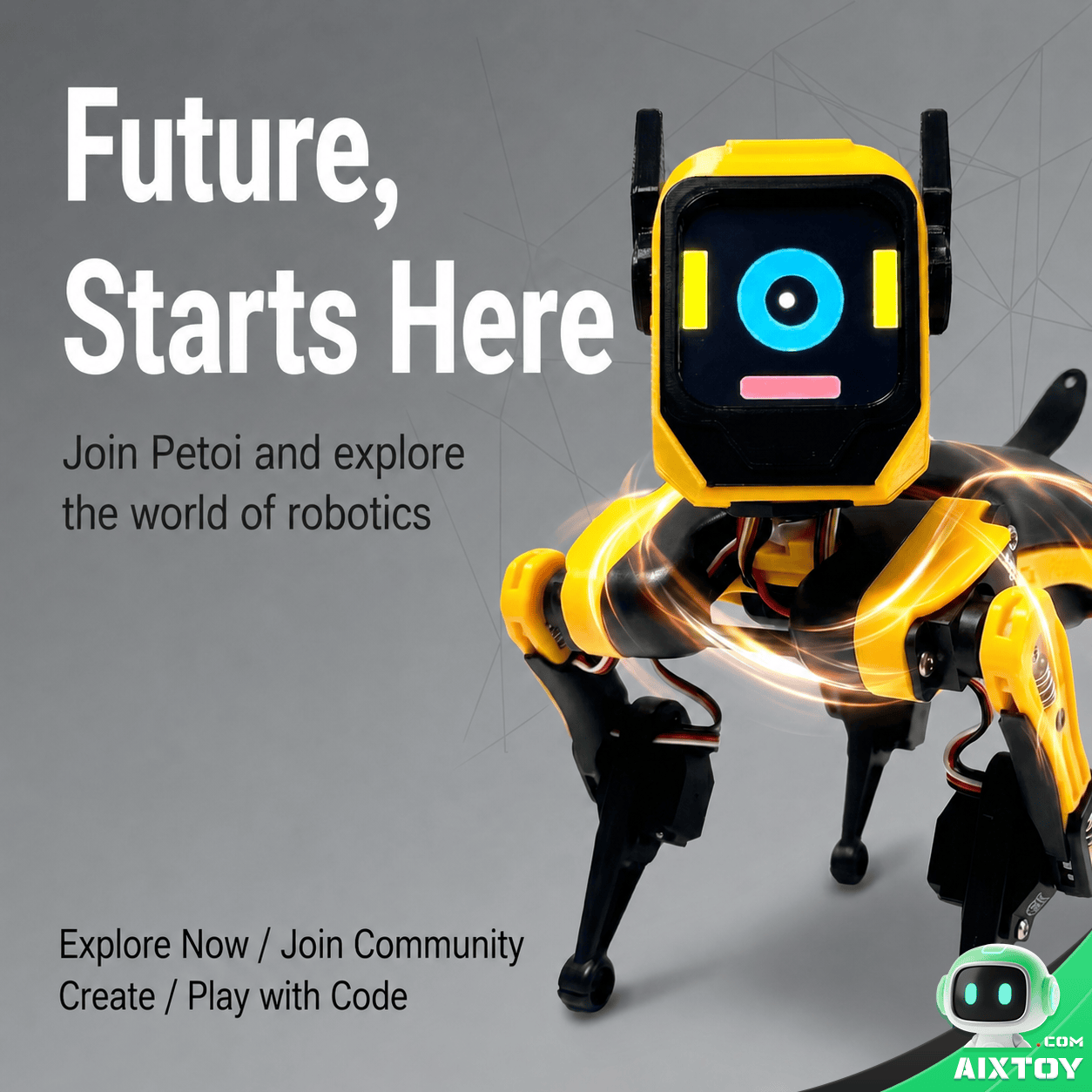 Petoi Bittle V2 robot dog programming code AIXTOY