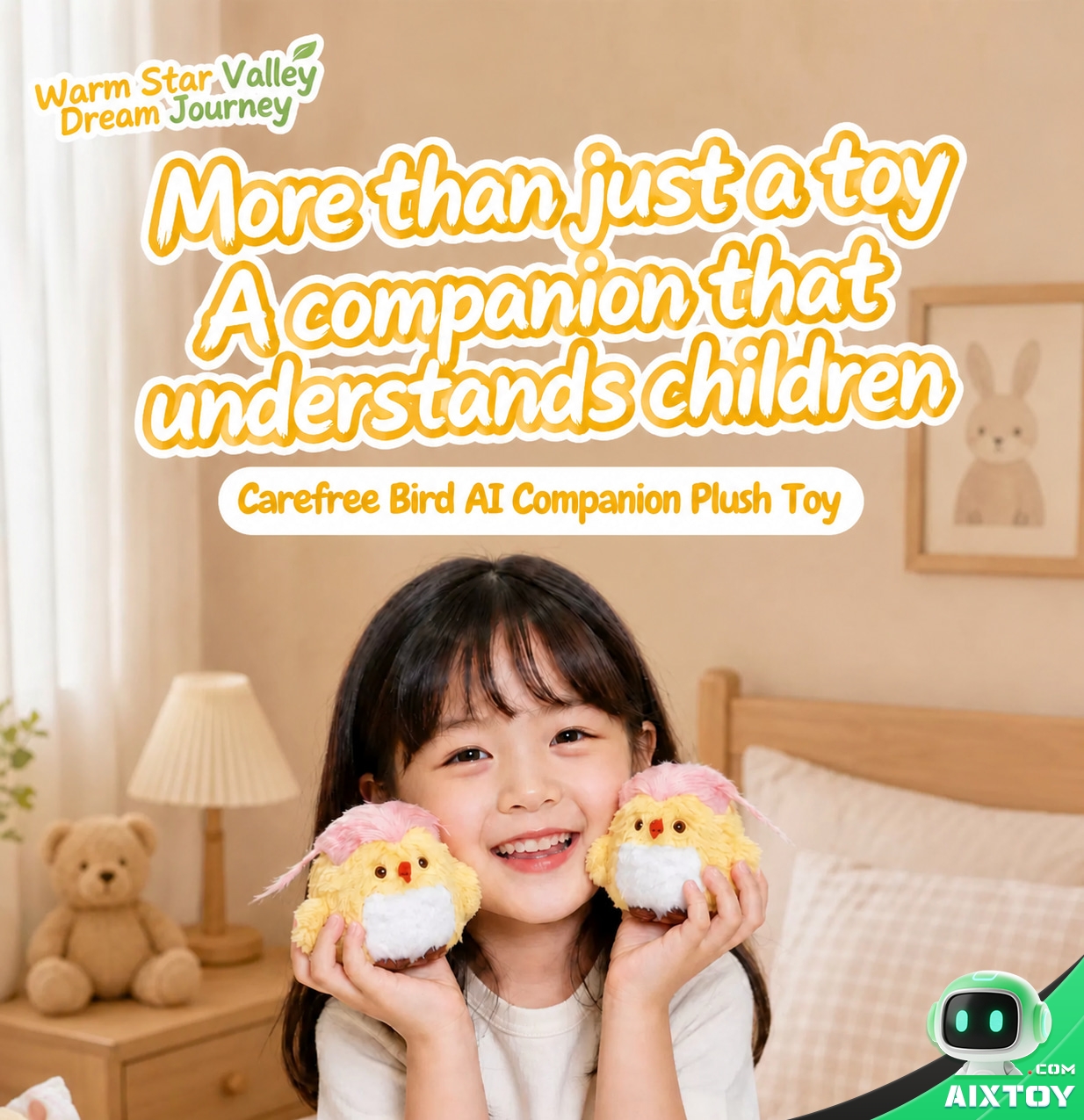 Buyou Bird AI Plush Pet - Talking Plush Bird with Outfit and Clip Sets Buyou Bird AI Plush Pet - Talking Plush Bird with Outfit and Clip Sets - feature detail
