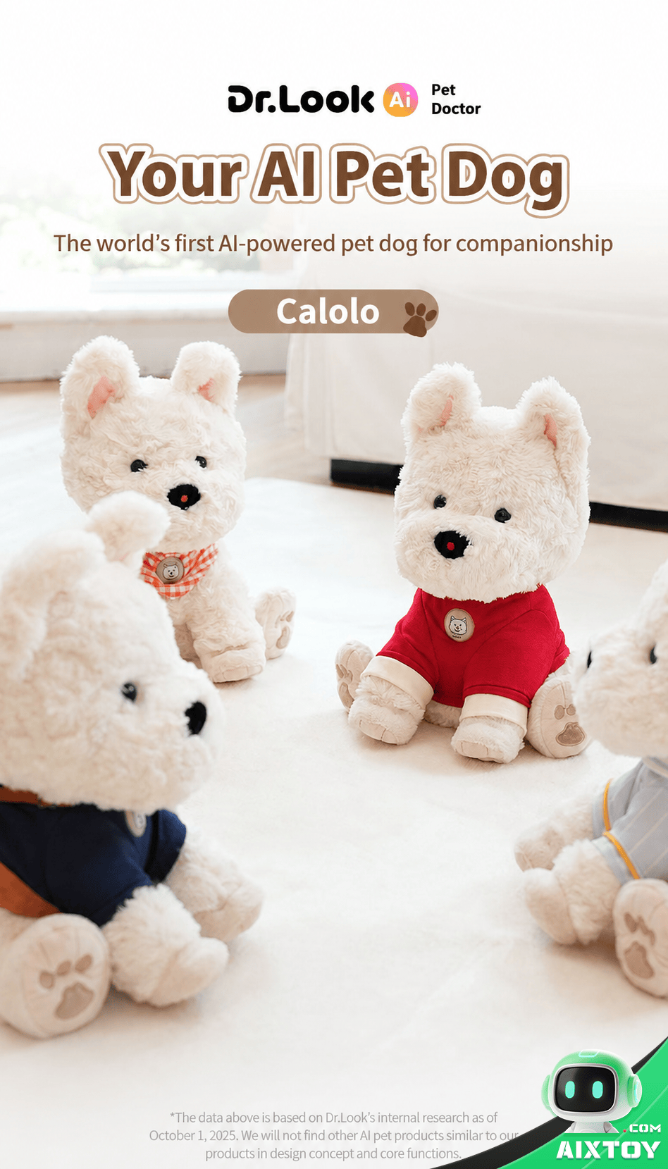 Calolo AI Pet Dog Smart Voice Chat Robot — 01 Calolo AI Pet Dog — detail image 01