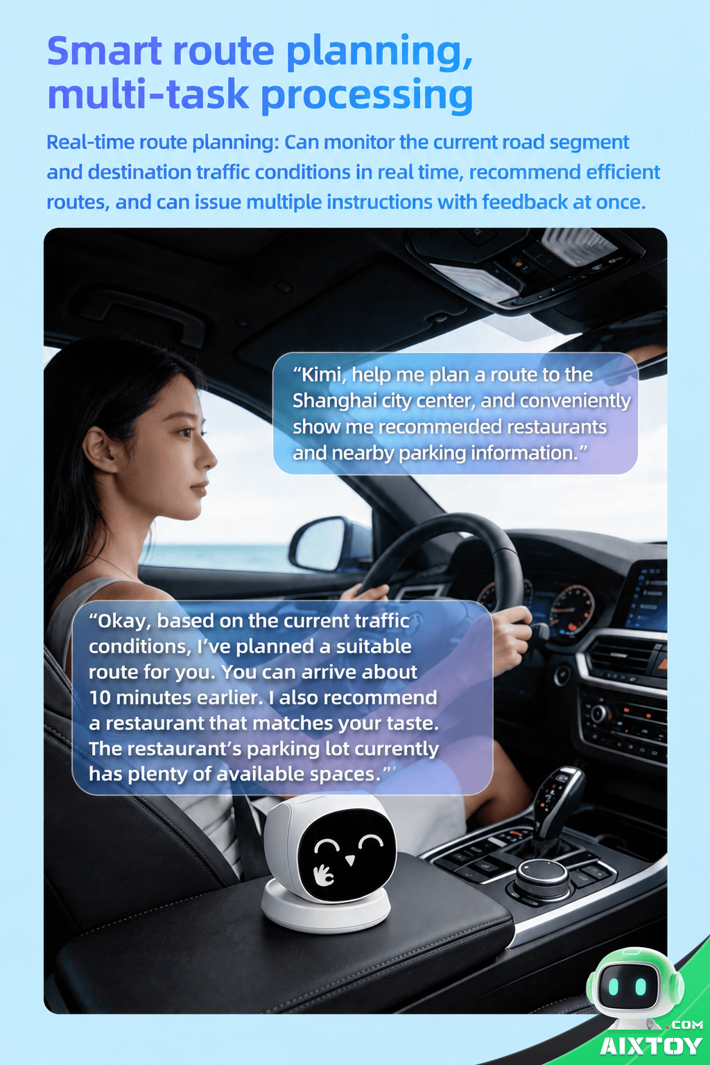 Cami o2 MAX 4G IoT Smart Car Connectivity Cami o2 MAX AI car robot 4G connectivity IoT smart car AIXTOY