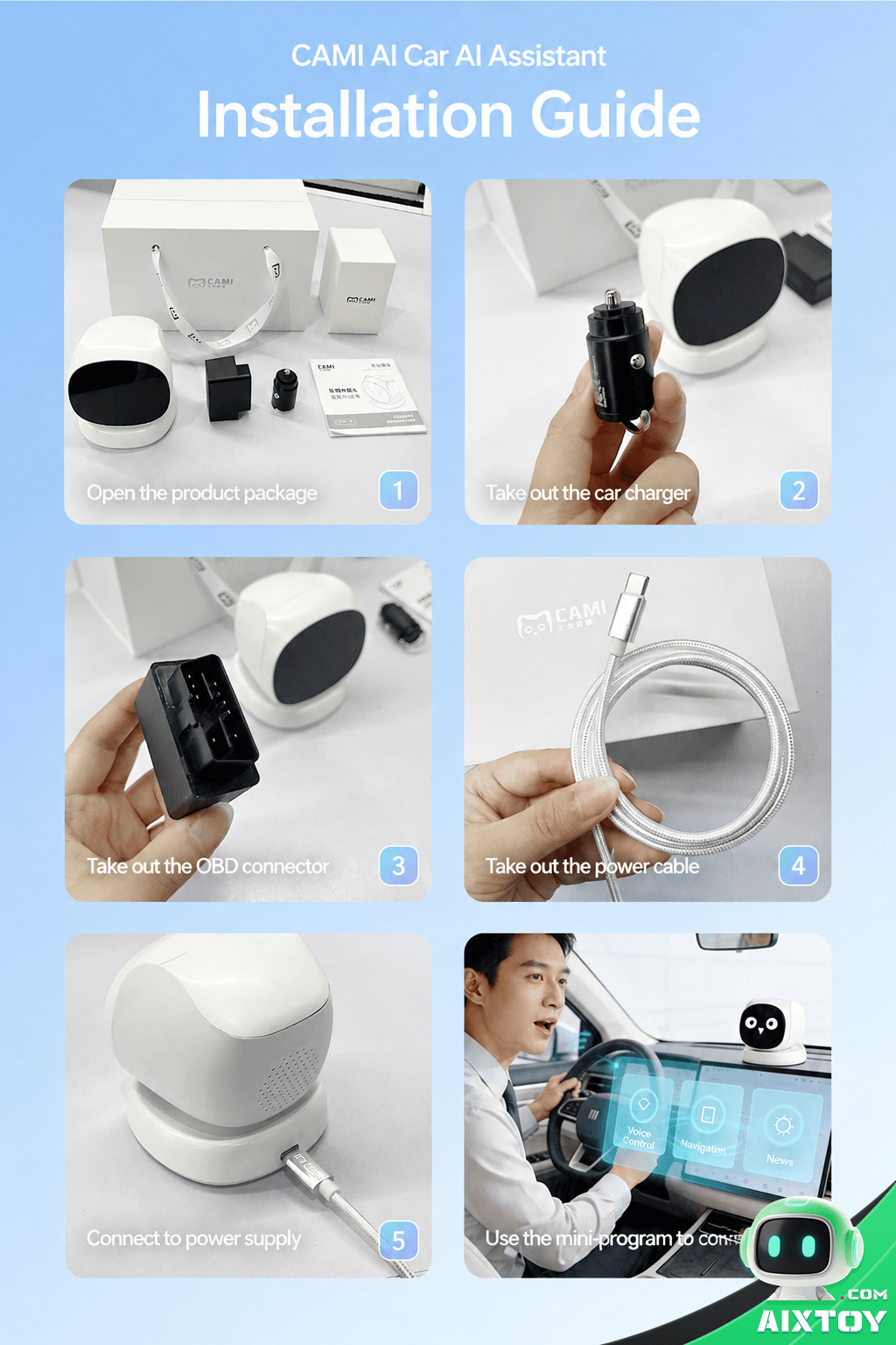 Cami o2 MAX Gift Package and Unboxing Cami o2 MAX AI car robot gift package AIXTOY