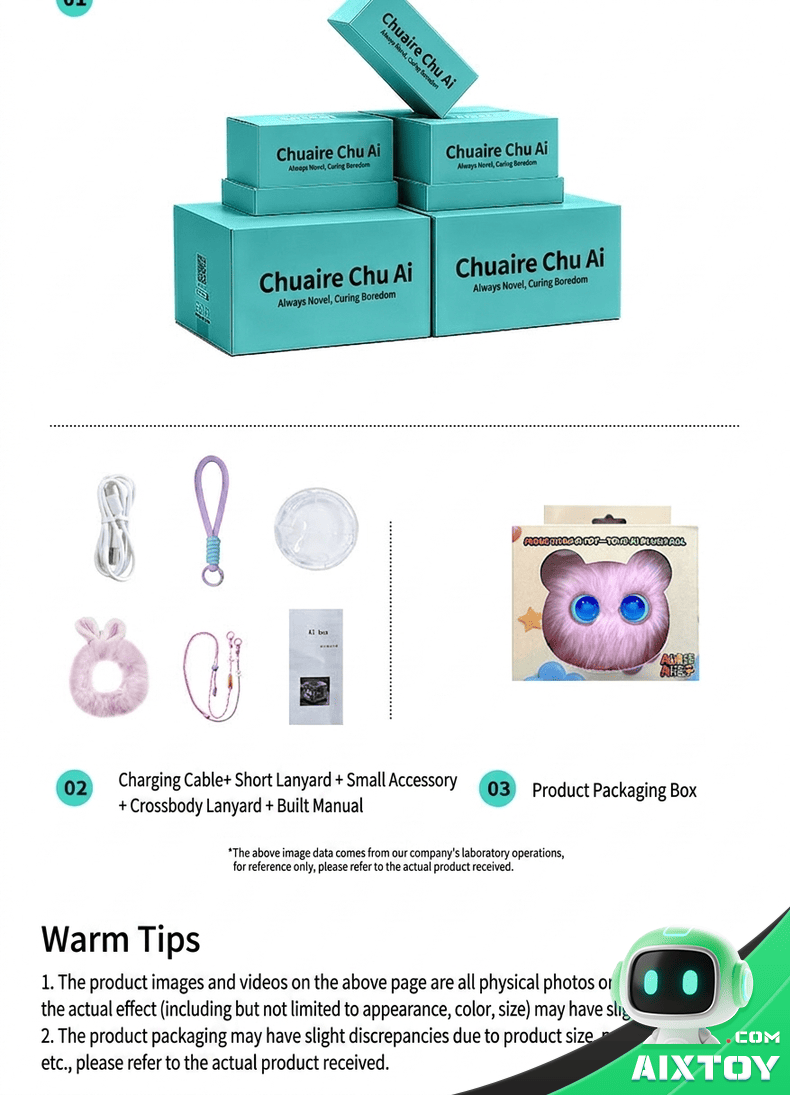 Chuai AI Learning Robot - Smart Education Companion Plush Toy detail