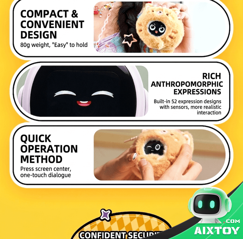 UBTECH CuteUU AI Chat Robot - Smart Plush Pet Toy detail